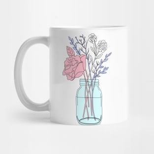 Transgender Pride Flower Bouquet Mug